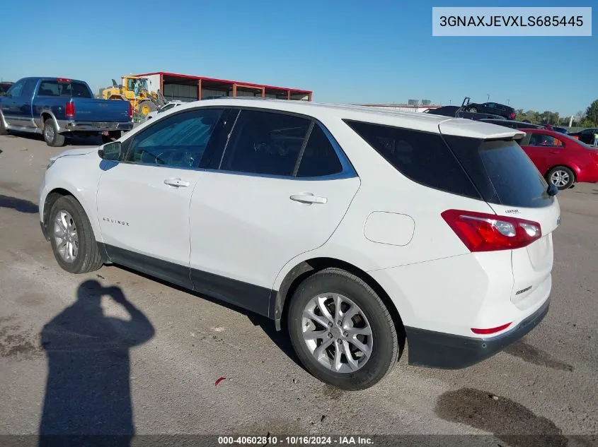 2020 Chevrolet Equinox Fwd 2Fl VIN: 3GNAXJEVXLS685445 Lot: 40602810