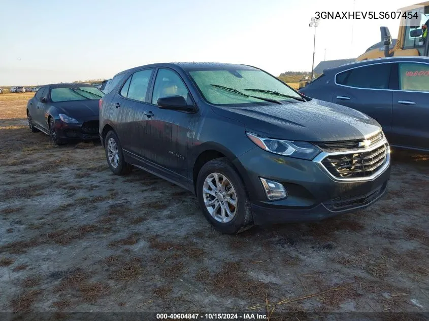 2020 Chevrolet Equinox Fwd Ls VIN: 3GNAXHEV5LS607454 Lot: 40604847