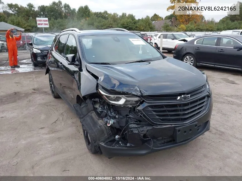 2020 Chevrolet Equinox Fwd Lt 1.5L Turbo VIN: 2GNAXKEV8L6242165 Lot: 40604882