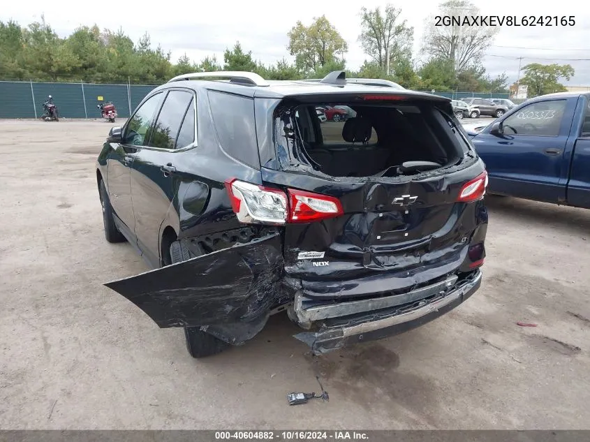 2020 Chevrolet Equinox Fwd Lt 1.5L Turbo VIN: 2GNAXKEV8L6242165 Lot: 40604882