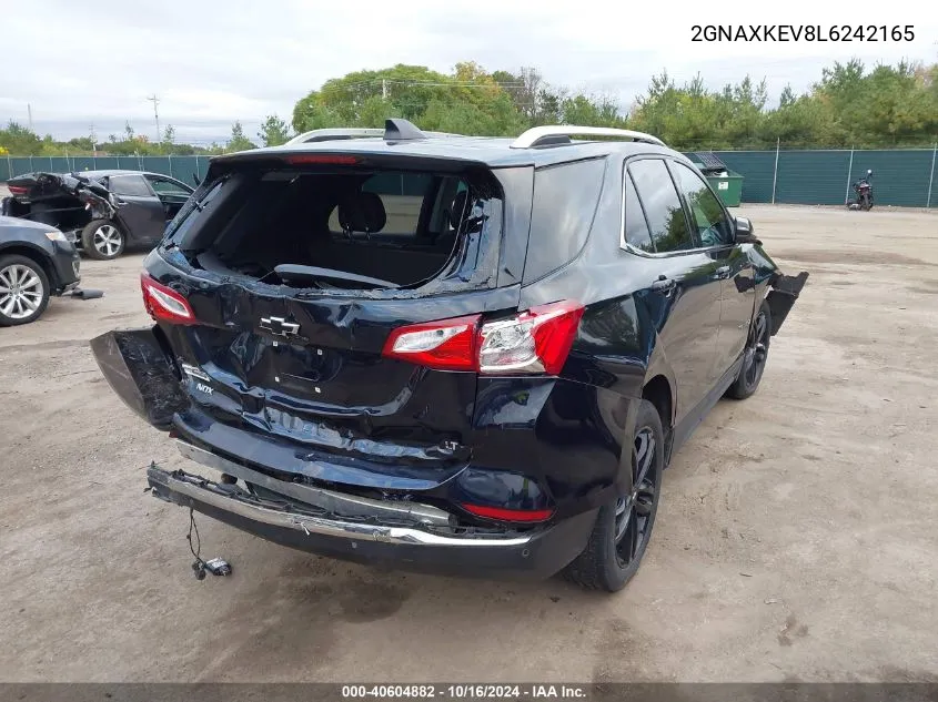 2020 Chevrolet Equinox Fwd Lt 1.5L Turbo VIN: 2GNAXKEV8L6242165 Lot: 40604882