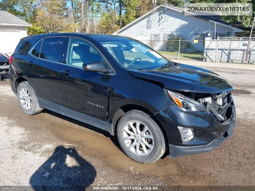 2020 Chevrolet Equinox Lt VIN: 2GNAXUEVXL6103165 Lot: 40606005