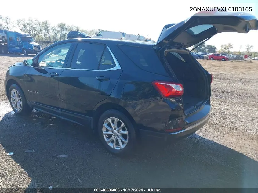 2020 Chevrolet Equinox Lt VIN: 2GNAXUEVXL6103165 Lot: 40606005