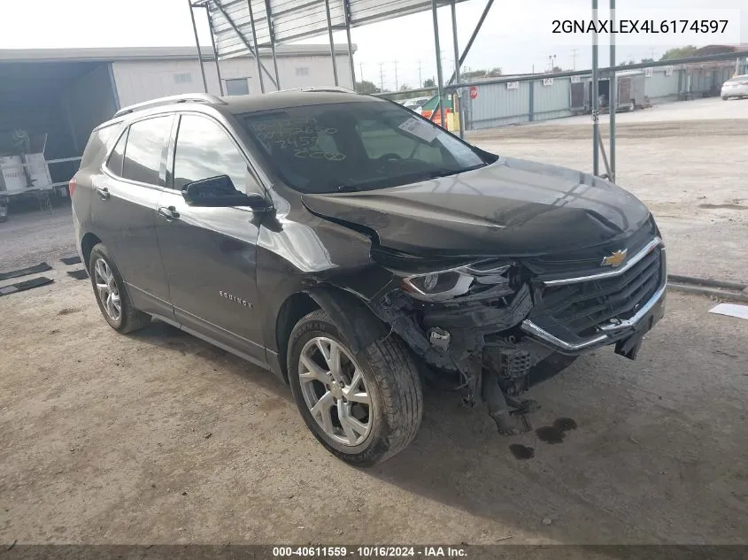 2020 Chevrolet Equinox Fwd Lt 2.0L Turbo VIN: 2GNAXLEX4L6174597 Lot: 40611559