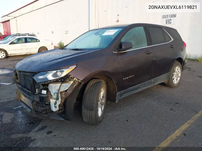 2020 Chevrolet Equinox Awd Lt 1.5L Turbo VIN: 2GNAXUEVXL6119821 Lot: 40612435