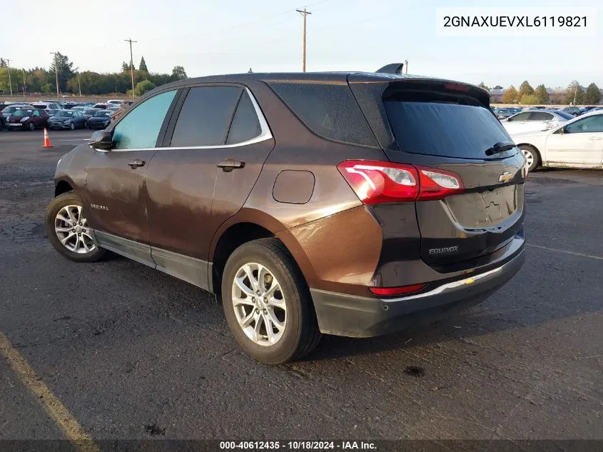 2020 Chevrolet Equinox Awd Lt 1.5L Turbo VIN: 2GNAXUEVXL6119821 Lot: 40612435