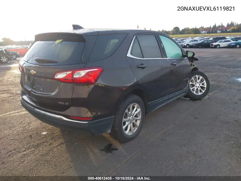 2020 Chevrolet Equinox Awd Lt 1.5L Turbo VIN: 2GNAXUEVXL6119821 Lot: 40612435