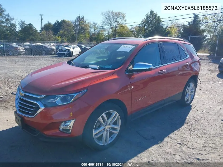 2020 Chevrolet Equinox Awd Premier 2.0L Turbo VIN: 2GNAXYEX5L6185573 Lot: 40615764