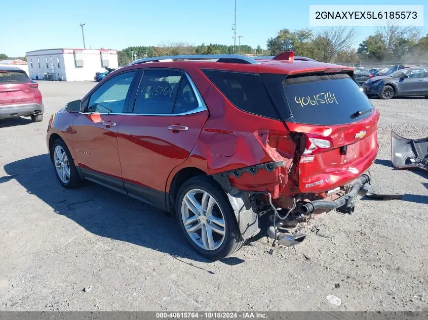 2020 Chevrolet Equinox Awd Premier 2.0L Turbo VIN: 2GNAXYEX5L6185573 Lot: 40615764