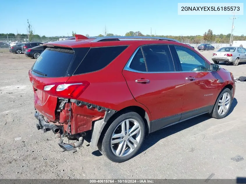 2020 Chevrolet Equinox Awd Premier 2.0L Turbo VIN: 2GNAXYEX5L6185573 Lot: 40615764