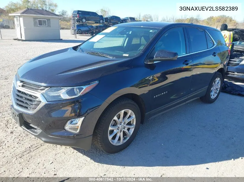 2020 Chevrolet Equinox Awd Lt 1.5L Turbo VIN: 3GNAXUEV2LS582389 Lot: 40617542