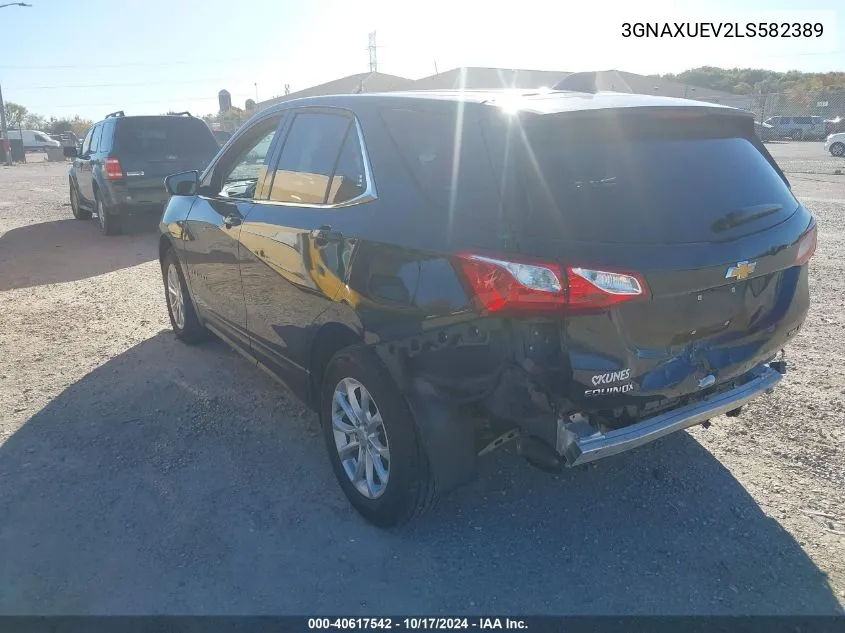 2020 Chevrolet Equinox Awd Lt 1.5L Turbo VIN: 3GNAXUEV2LS582389 Lot: 40617542