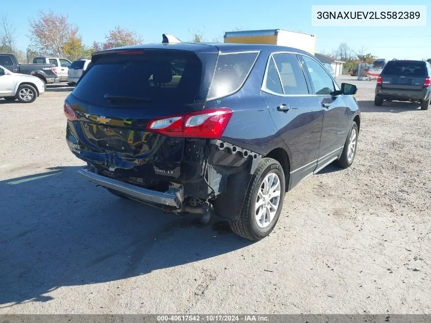 2020 Chevrolet Equinox Awd Lt 1.5L Turbo VIN: 3GNAXUEV2LS582389 Lot: 40617542