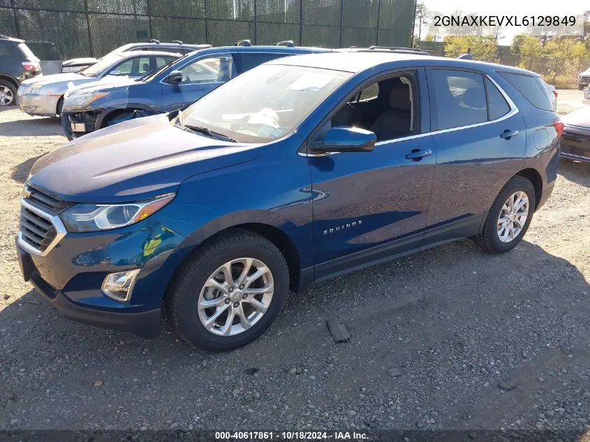 2020 Chevrolet Equinox Fwd Lt 1.5L Turbo VIN: 2GNAXKEVXL6129849 Lot: 40617861