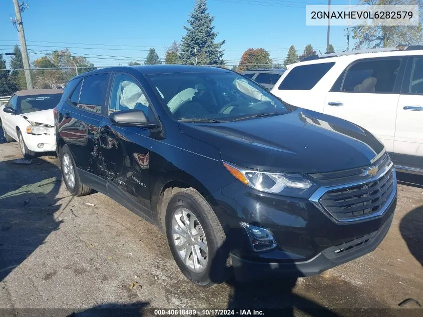 2020 Chevrolet Equinox Fwd Ls VIN: 2GNAXHEV0L6282579 Lot: 40618489