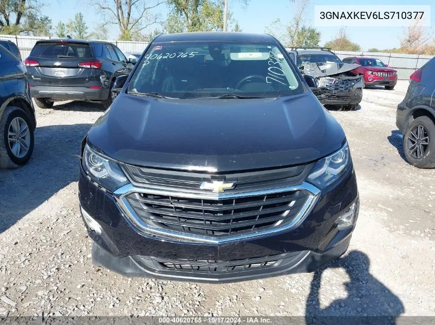 2020 Chevrolet Equinox Fwd Lt 1.5L Turbo VIN: 3GNAXKEV6LS710377 Lot: 40620765