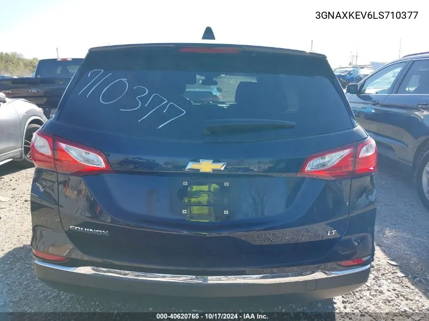 2020 Chevrolet Equinox Fwd Lt 1.5L Turbo VIN: 3GNAXKEV6LS710377 Lot: 40620765