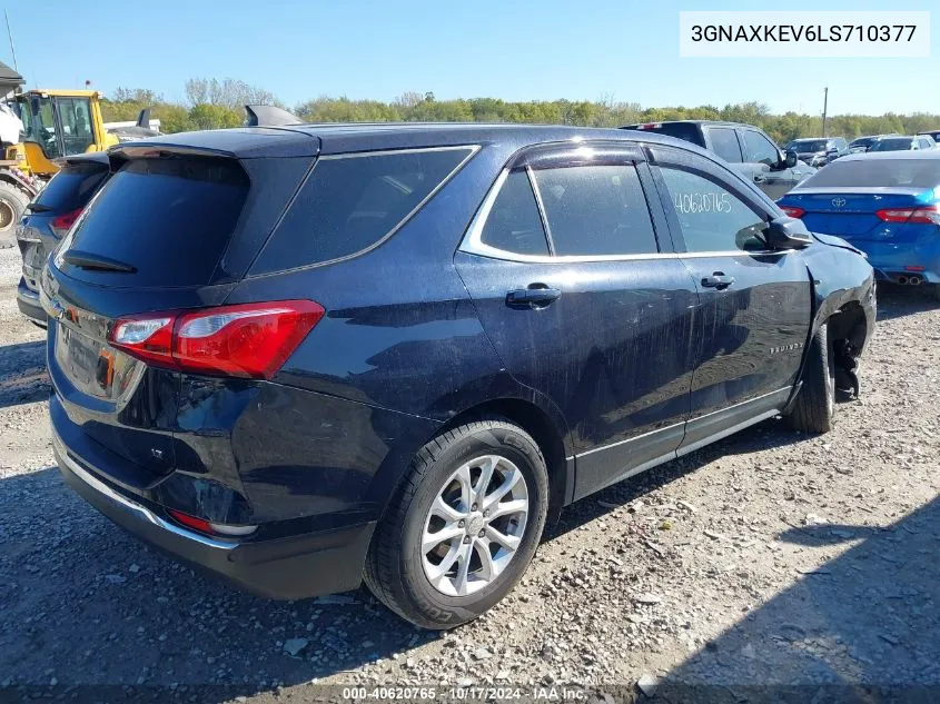 2020 Chevrolet Equinox Fwd Lt 1.5L Turbo VIN: 3GNAXKEV6LS710377 Lot: 40620765