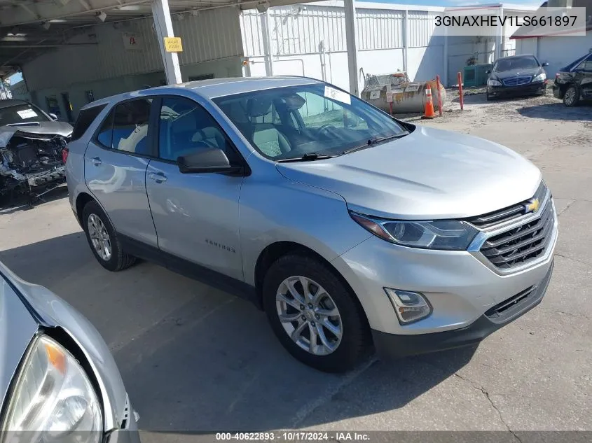 2020 Chevrolet Equinox Fwd Ls VIN: 3GNAXHEV1LS661897 Lot: 40622893