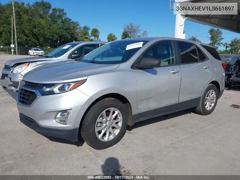 2020 Chevrolet Equinox Fwd Ls VIN: 3GNAXHEV1LS661897 Lot: 40622893