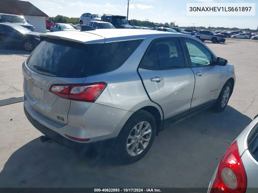 2020 Chevrolet Equinox Fwd Ls VIN: 3GNAXHEV1LS661897 Lot: 40622893