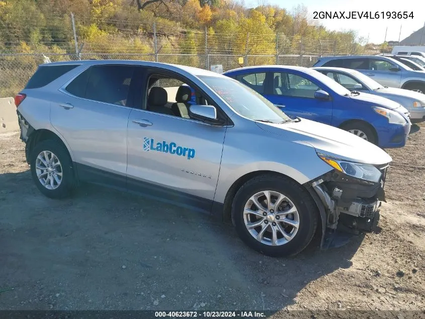 2020 Chevrolet Equinox Fwd 2Fl VIN: 2GNAXJEV4L6193654 Lot: 40623672