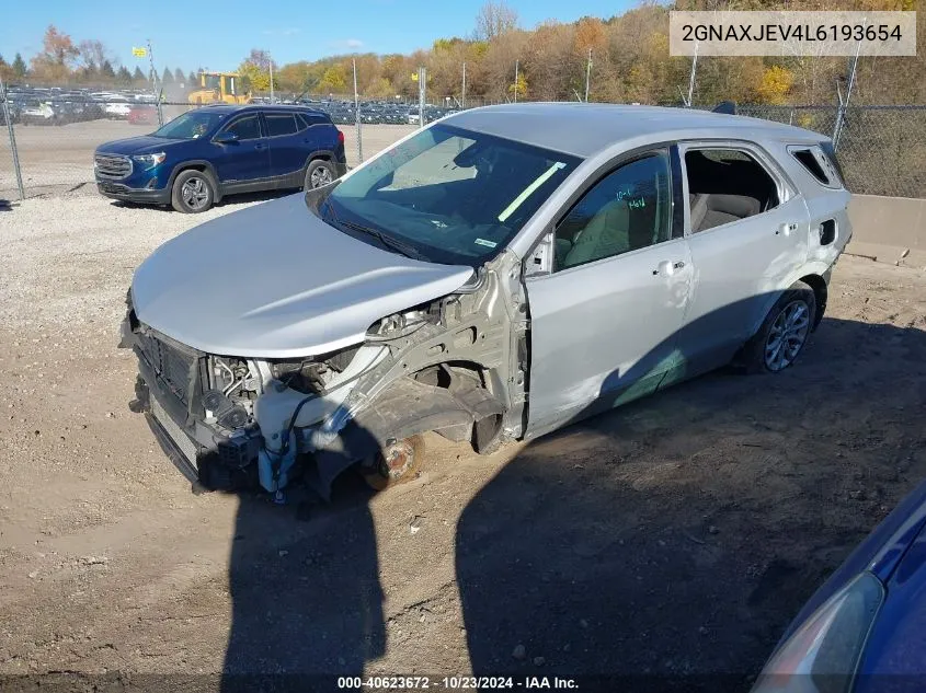 2020 Chevrolet Equinox Fwd 2Fl VIN: 2GNAXJEV4L6193654 Lot: 40623672