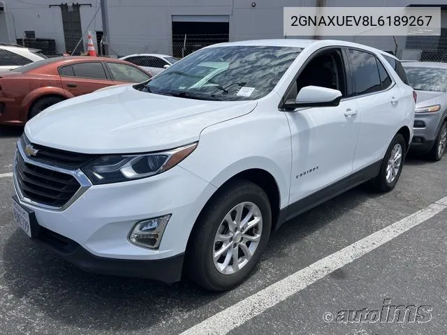 2020 Chevrolet Equinox Awd Lt 1.5L Turbo VIN: 2GNAXUEV8L6189267 Lot: 40625905