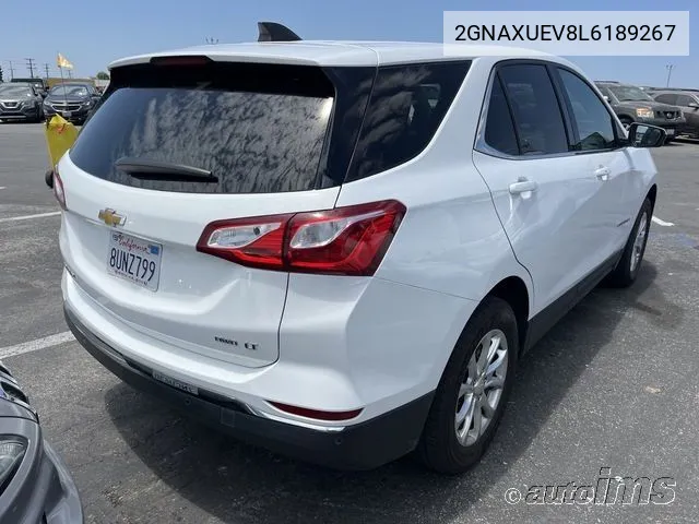 2020 Chevrolet Equinox Awd Lt 1.5L Turbo VIN: 2GNAXUEV8L6189267 Lot: 40625905