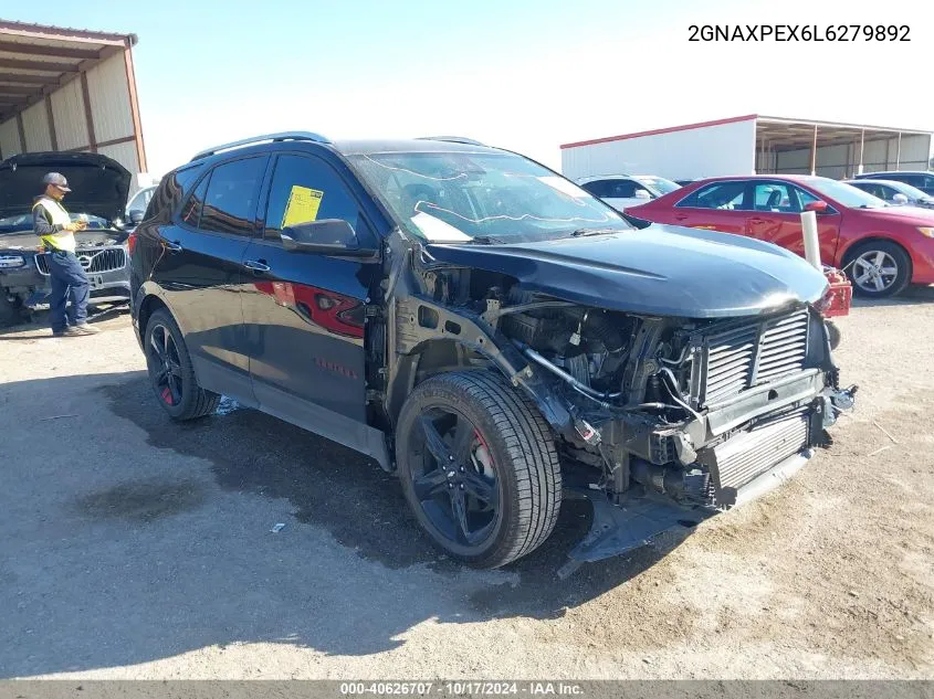 2020 Chevrolet Equinox Fwd Premier 2.0L Turbo VIN: 2GNAXPEX6L6279892 Lot: 40626707