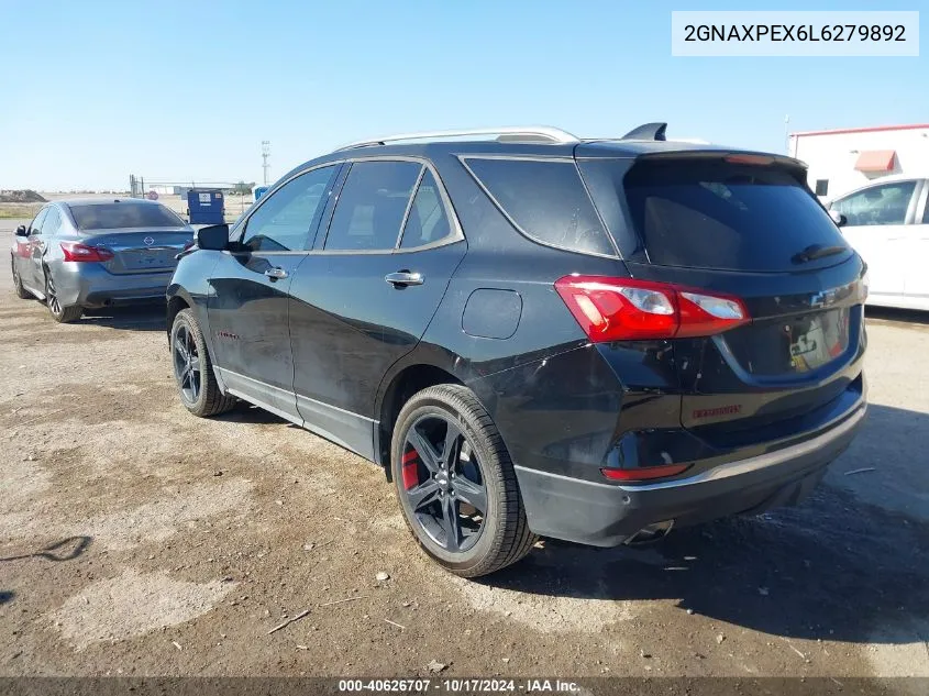 2020 Chevrolet Equinox Fwd Premier 2.0L Turbo VIN: 2GNAXPEX6L6279892 Lot: 40626707