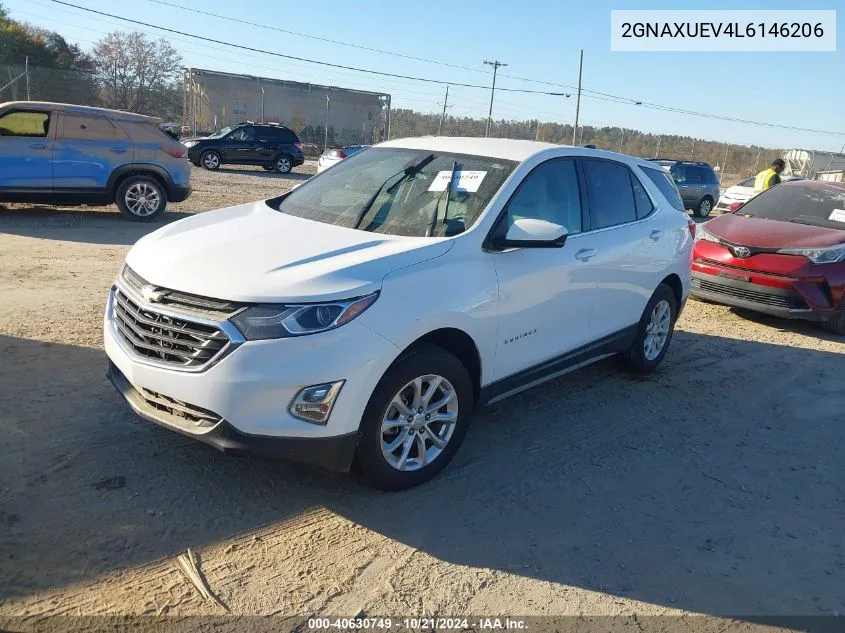 2020 Chevrolet Equinox Awd Lt 1.5L Turbo VIN: 2GNAXUEV4L6146206 Lot: 40630749