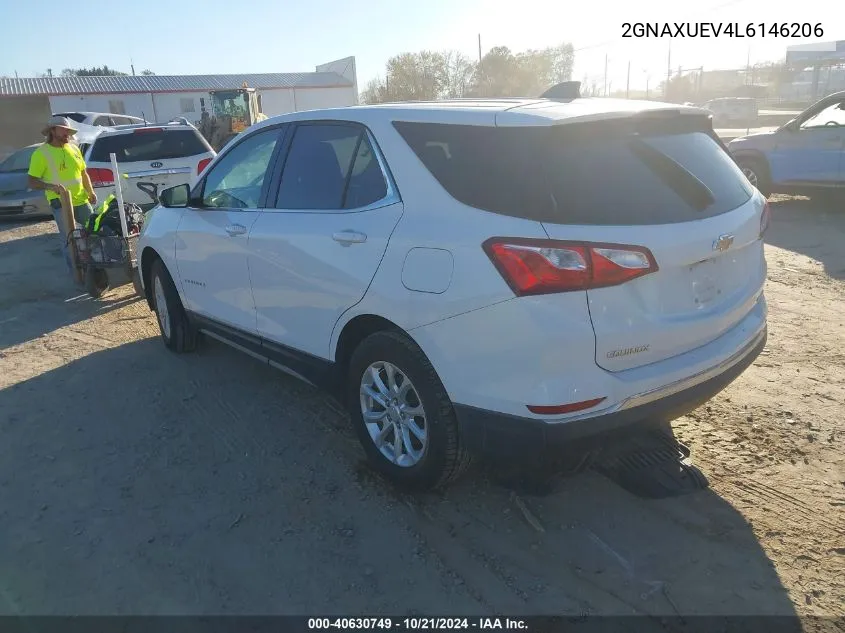 2020 Chevrolet Equinox Awd Lt 1.5L Turbo VIN: 2GNAXUEV4L6146206 Lot: 40630749