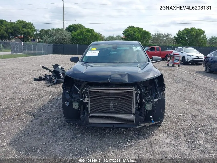 2020 Chevrolet Equinox Fwd Ls VIN: 2GNAXHEV4L6208131 Lot: 40634017