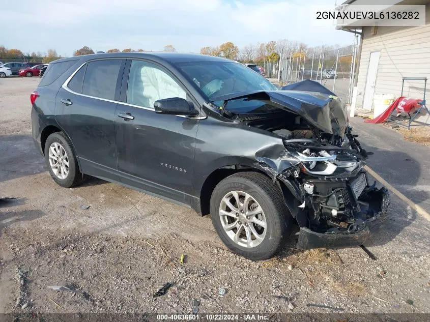 2020 Chevrolet Equinox Awd Lt 1.5L Turbo VIN: 2GNAXUEV3L6136282 Lot: 40636601