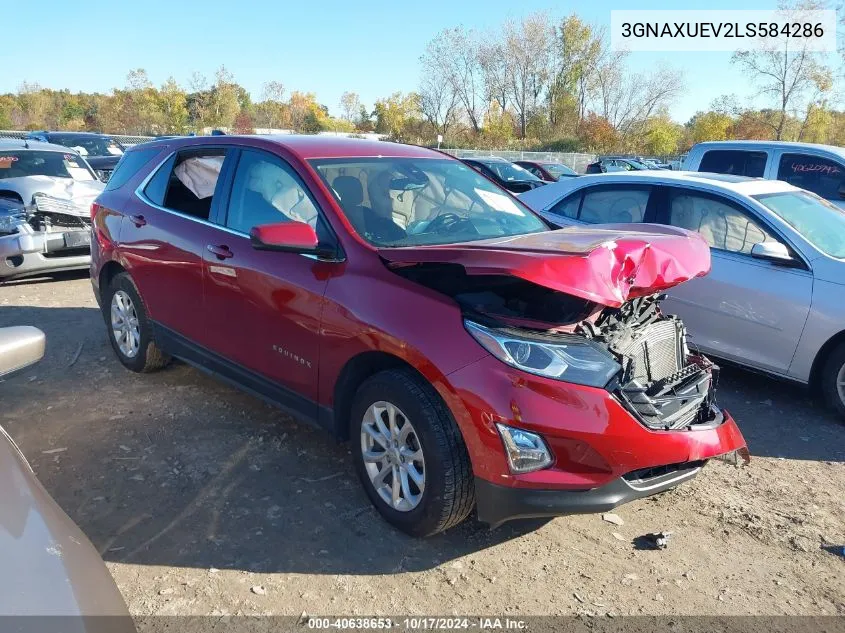 2020 Chevrolet Equinox Awd Lt 1.5L Turbo VIN: 3GNAXUEV2LS584286 Lot: 40638653