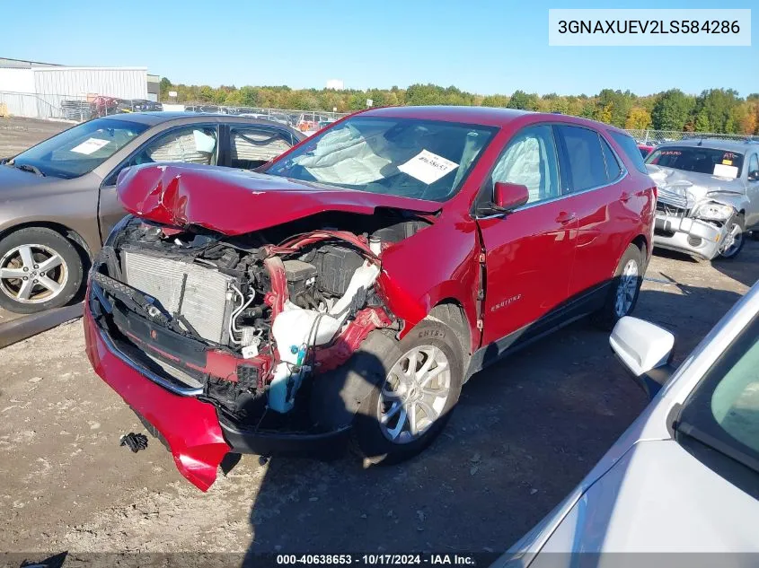 2020 Chevrolet Equinox Awd Lt 1.5L Turbo VIN: 3GNAXUEV2LS584286 Lot: 40638653