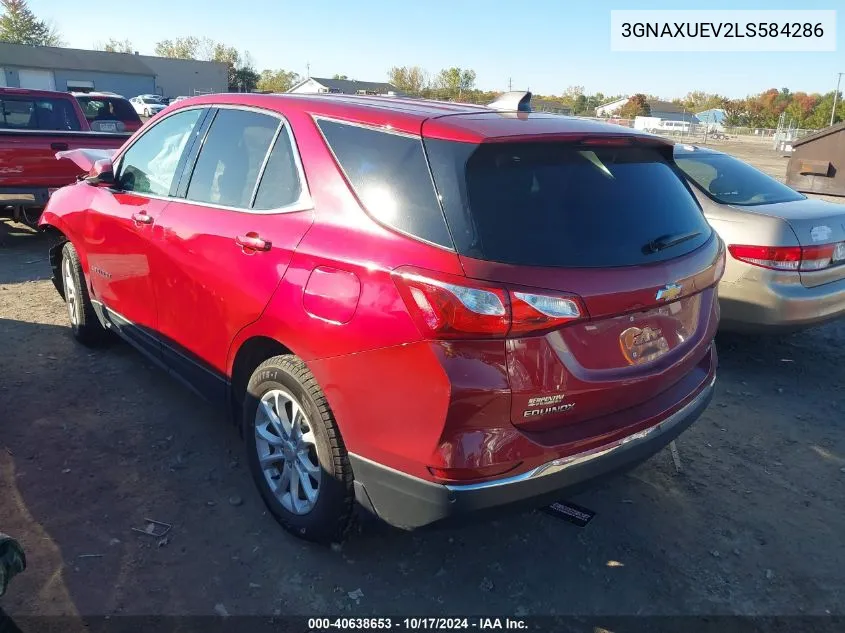 2020 Chevrolet Equinox Awd Lt 1.5L Turbo VIN: 3GNAXUEV2LS584286 Lot: 40638653