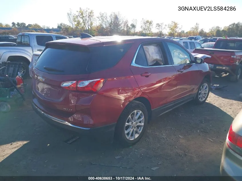 2020 Chevrolet Equinox Awd Lt 1.5L Turbo VIN: 3GNAXUEV2LS584286 Lot: 40638653