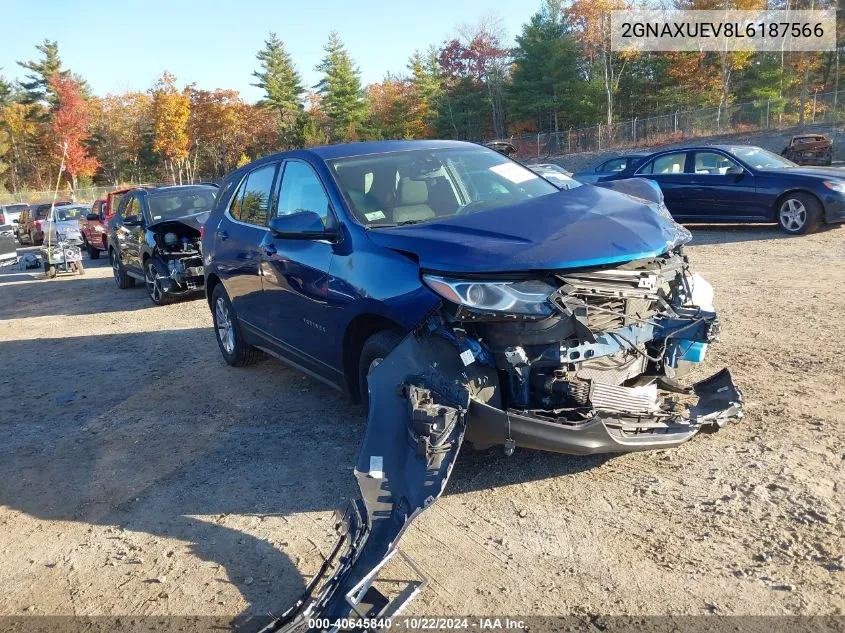 2020 Chevrolet Equinox Awd Lt 1.5L Turbo VIN: 2GNAXUEV8L6187566 Lot: 40645840