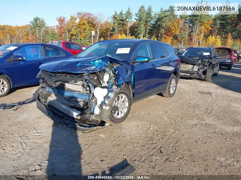 2020 Chevrolet Equinox Awd Lt 1.5L Turbo VIN: 2GNAXUEV8L6187566 Lot: 40645840