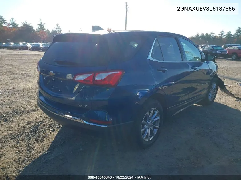 2020 Chevrolet Equinox Awd Lt 1.5L Turbo VIN: 2GNAXUEV8L6187566 Lot: 40645840