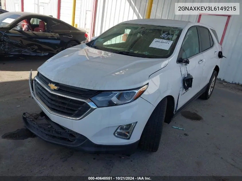 2020 Chevrolet Equinox Lt VIN: 2GNAXKEV3L6149215 Lot: 40648551