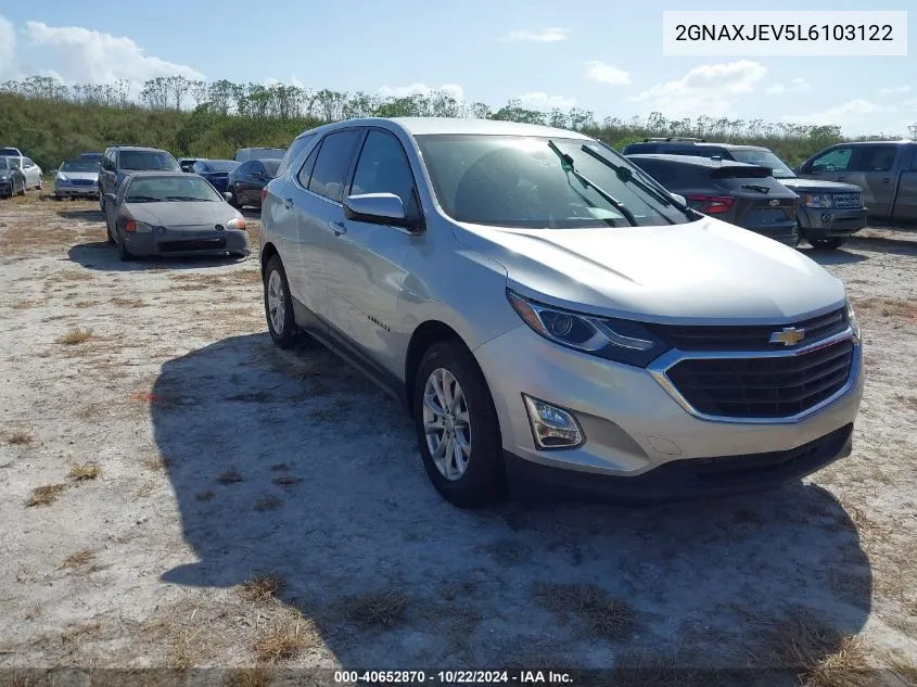 2020 Chevrolet Equinox Fwd 2Fl VIN: 2GNAXJEV5L6103122 Lot: 40652870