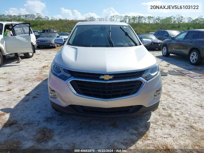 2020 Chevrolet Equinox Fwd 2Fl VIN: 2GNAXJEV5L6103122 Lot: 40652870