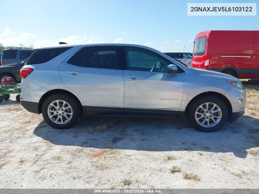 2020 Chevrolet Equinox Fwd 2Fl VIN: 2GNAXJEV5L6103122 Lot: 40652870