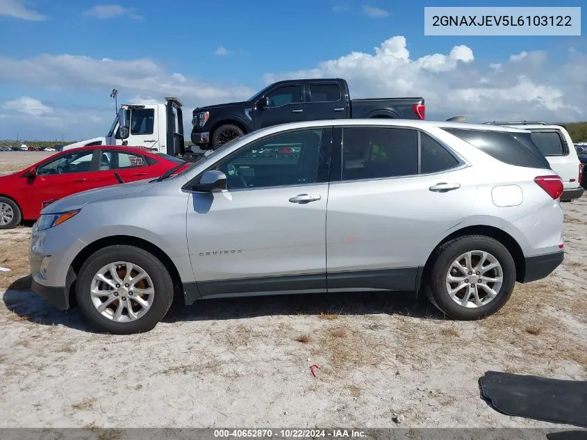 2020 Chevrolet Equinox Fwd 2Fl VIN: 2GNAXJEV5L6103122 Lot: 40652870