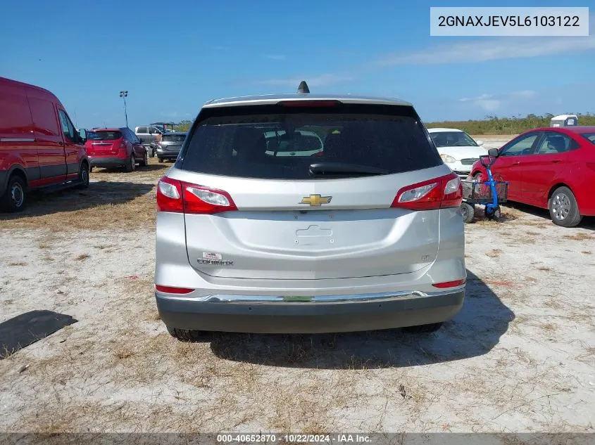 2020 Chevrolet Equinox Fwd 2Fl VIN: 2GNAXJEV5L6103122 Lot: 40652870