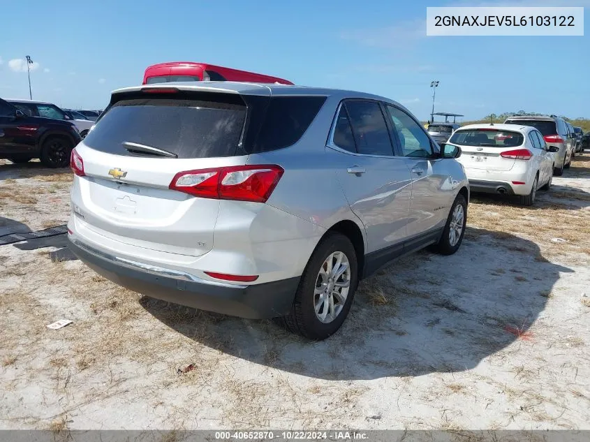 2020 Chevrolet Equinox Fwd 2Fl VIN: 2GNAXJEV5L6103122 Lot: 40652870