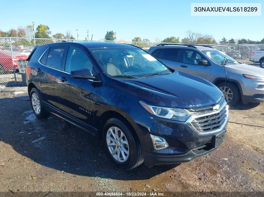 2020 Chevrolet Equinox Awd Lt 1.5L Turbo VIN: 3GNAXUEV4LS618289 Lot: 40656654